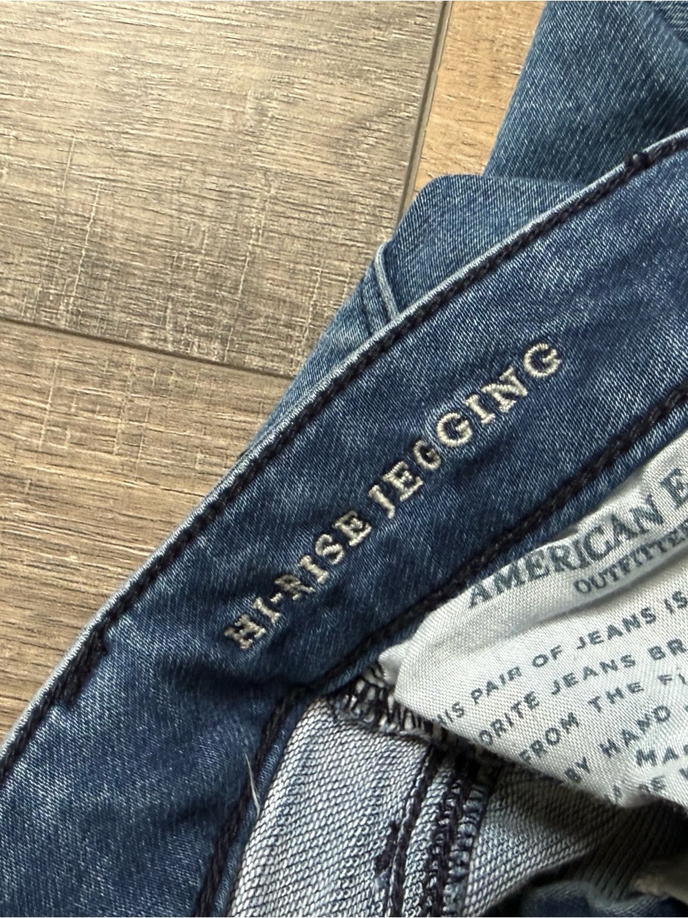 American Eagle Outfitters Women's Faded Blue Jeggings - Picture 2 of 5